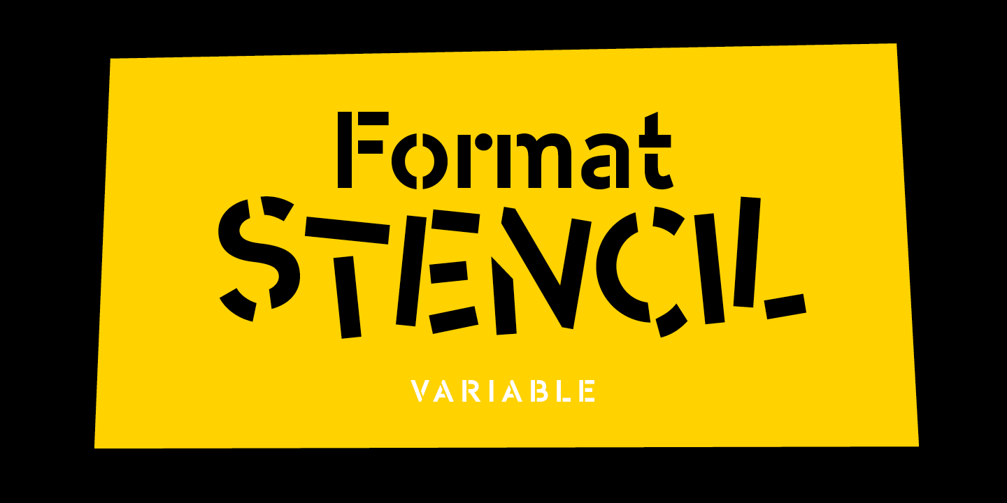 Schriftart -OC Format Stencil